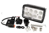 65 Watt Rectangle LED work lamp - Side/Bottom Mounted