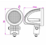 LED 10W Round Work Light