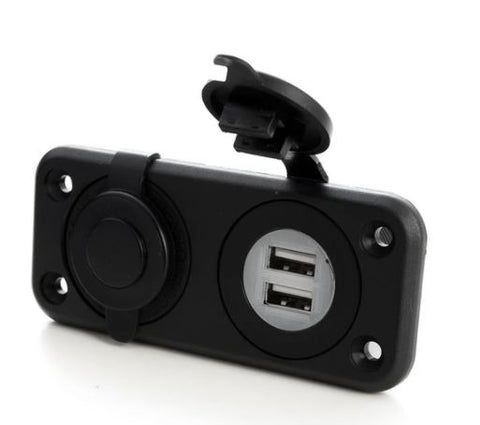 DUAL RECESSED USB & CIGAR SOCKET