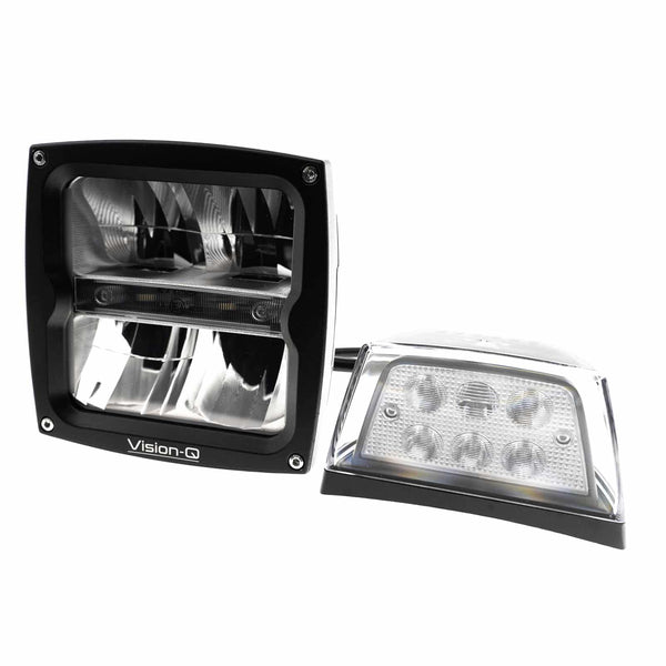VISION-Q LED Headlight Set for JCB FASTRAC, MANITOU, VOLVO