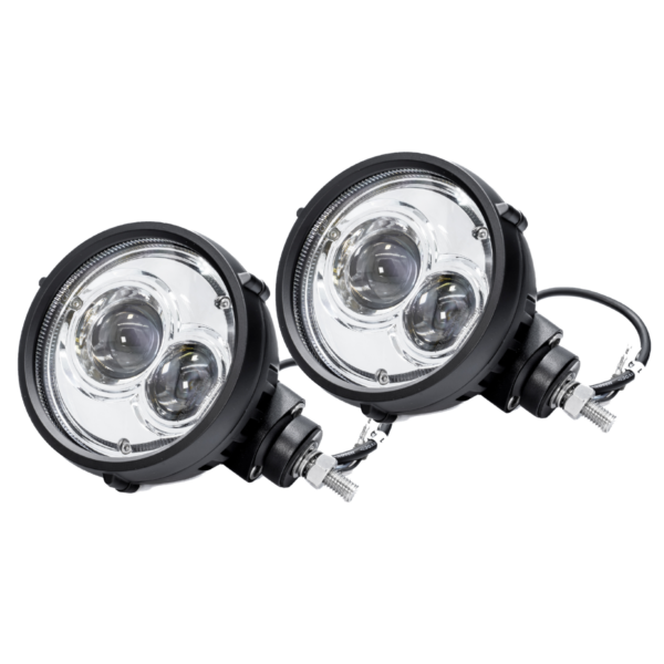 Round Headlight Hi/Low Set