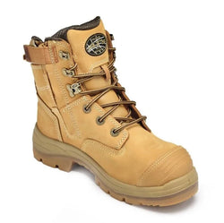 Oliver Side Zip - 8'' Work Boot-Wheat
