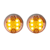 LED Hide-a-Way, Amber, 6 LEDs, Pair, 12V