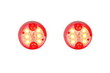 LED Hide-a-Way, Red, 6 LEDs, Pair, 12V