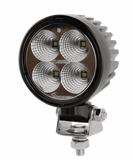 Round LED Worklight Deutz / Claas 40W 60 degrees - wide beam work light.