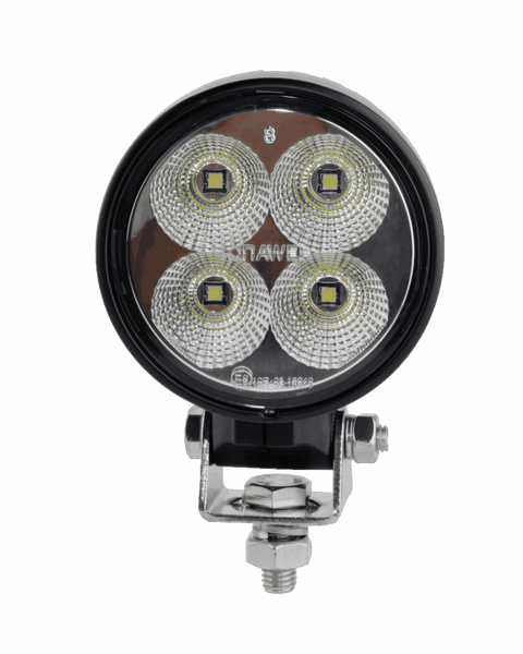 Round LED Worklight Deutz / Claas 40W 60 degrees - wide beam work light.