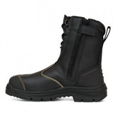 Oliver Side Zip-High Leg-Rigger Boot-Black