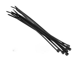 Pack of 100 BLACK CABLE TIES - Size 370(L) x 4.8mm(W)