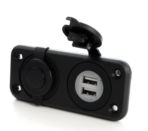 DUAL RECESSED USB & CIGAR SOCKET